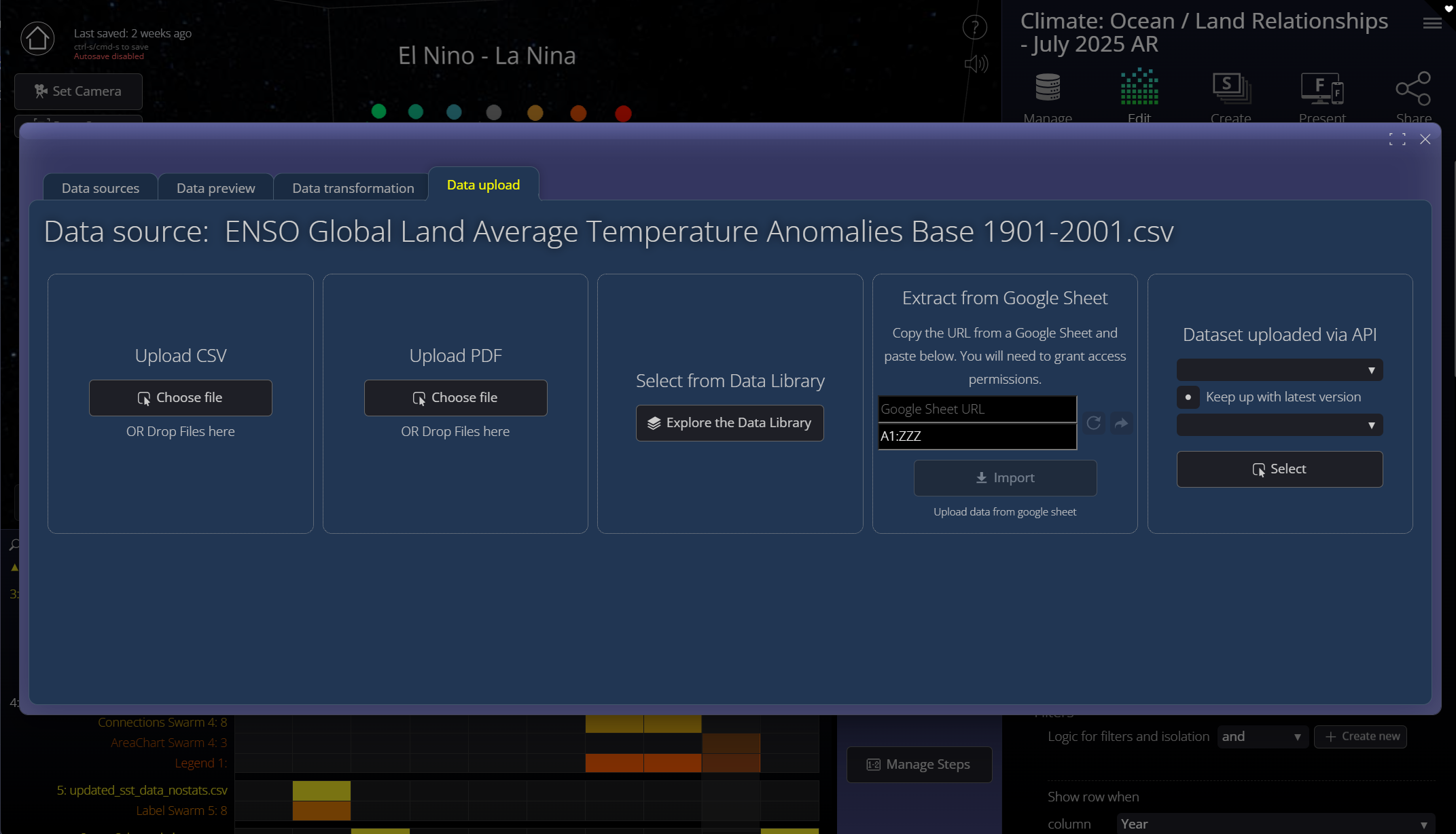 Flow Editor Data Visualization